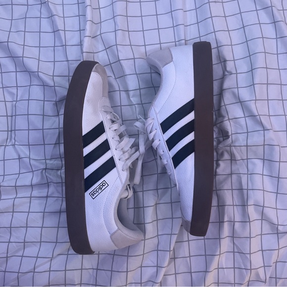 Other - White Adidas Court LV's